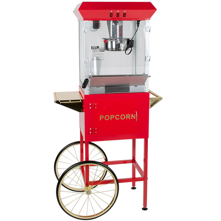 New Commercial Rotary Rocker Popcorn Machine Automatic Operation of Small  Stall Pop Corn Maker Children's Gifts Corn Machine