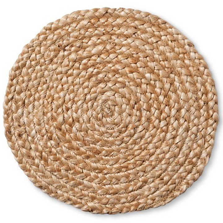 Natural Jute Braid Charger Plate for Rent in NYC | PartyRentals.US